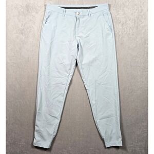 Primo Golf Jogger Pants Mens 35 Regular Light Blue Tapered Zip Cuff Performance